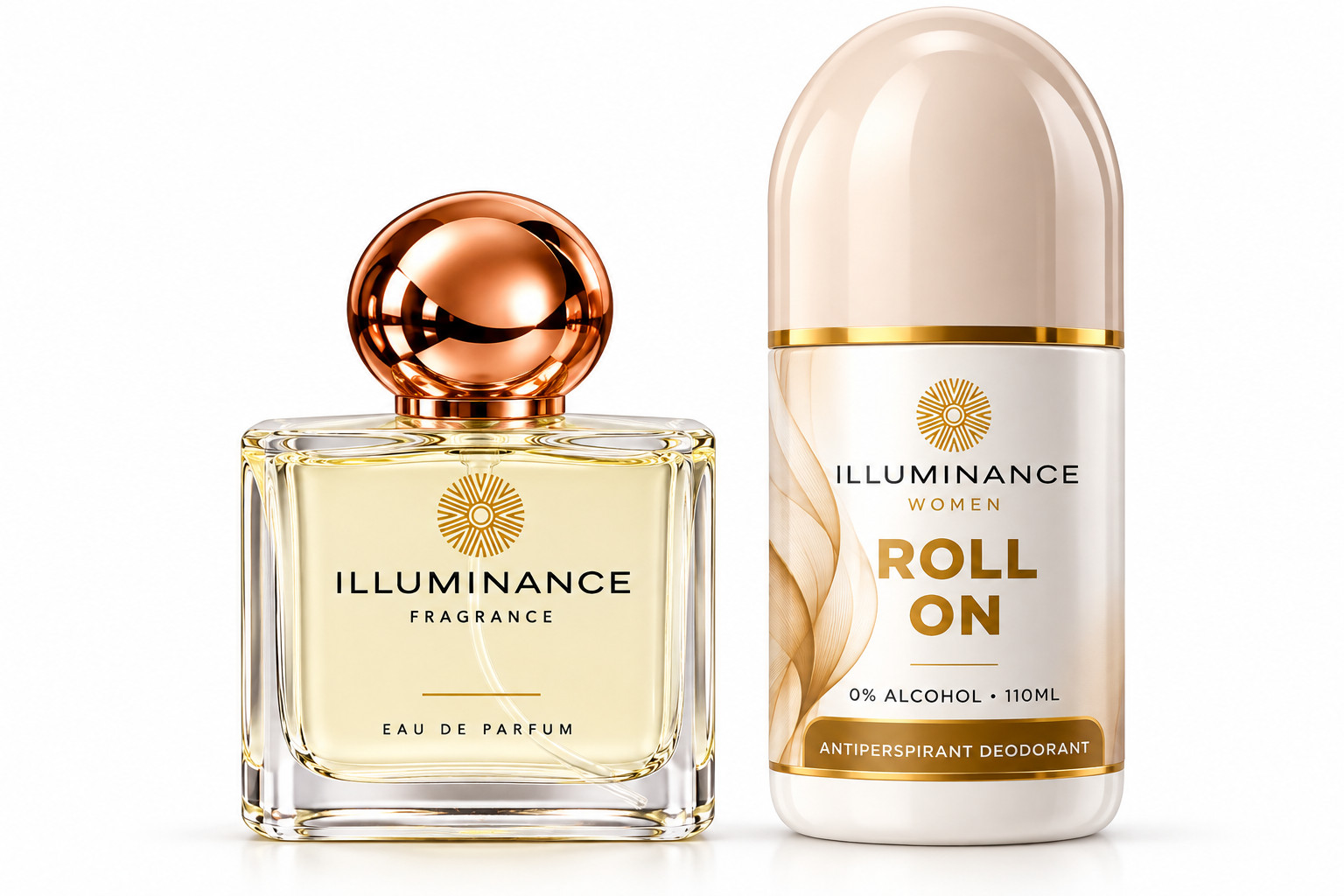 Illuminance Women's Luxury Perfume & Roll-On Combo – 50ml + 50ml